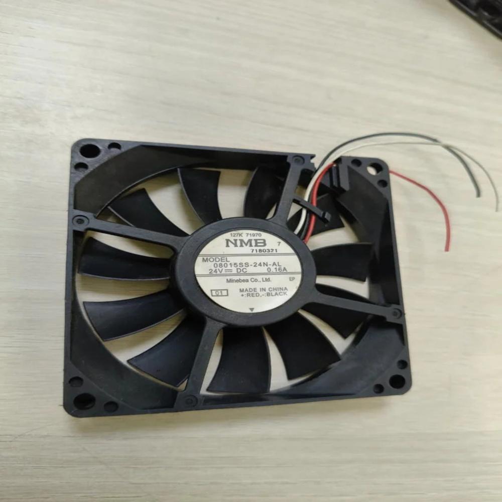 NMB-MAT 08015SS-24N-AL 24V DC 0.16A 8015mm Ball Bearing Industrial Axial Cooling Fan