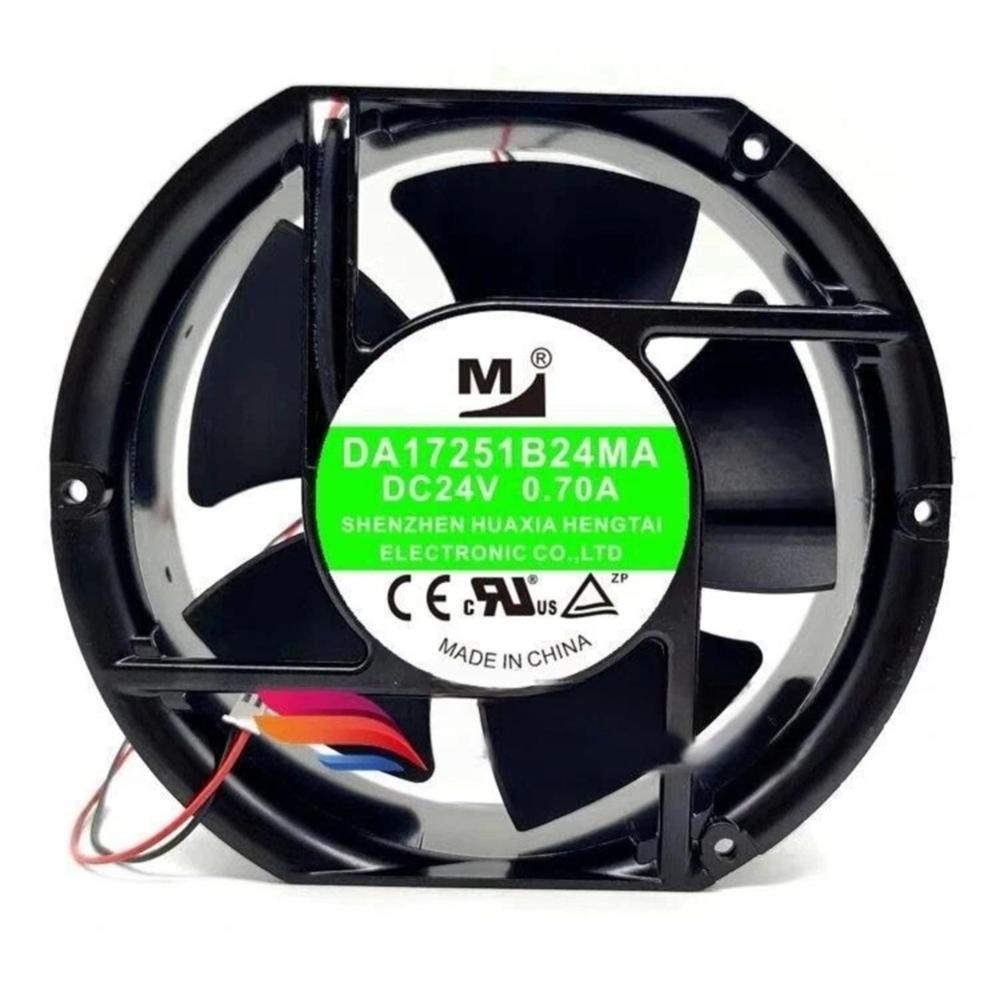 M Da17251B24Ma 24V Dc 0.70A 17251Mm Ball Bearing Industrial Axial Cooling Fan - Blade Material: Plastic
