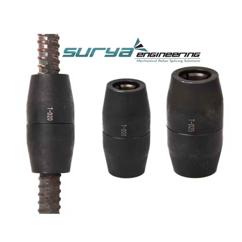 Pushfit Rebar Coupler - Application: Joint Tmt
