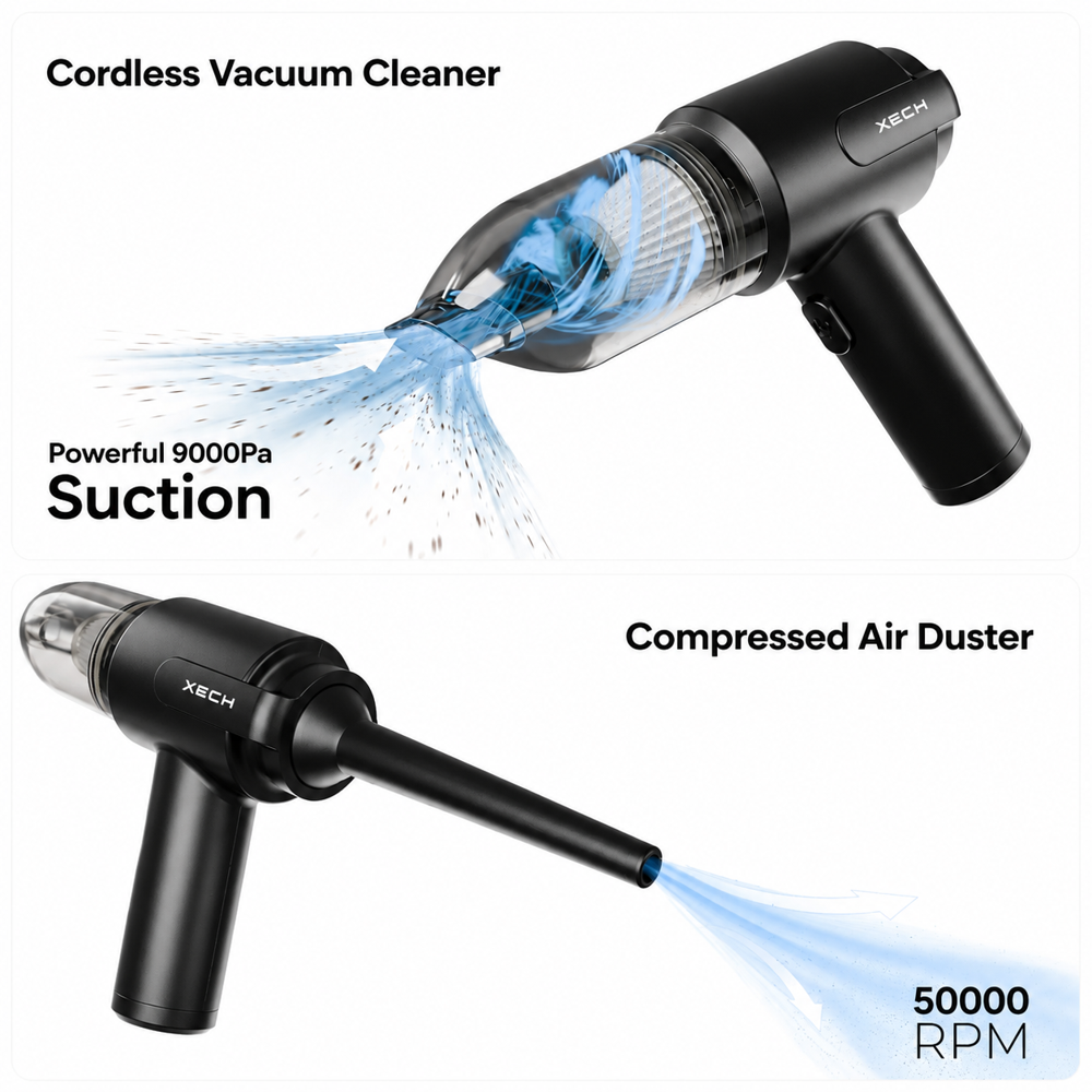 V Gun Pro - Feature: Cordless Vaccum With Blower
