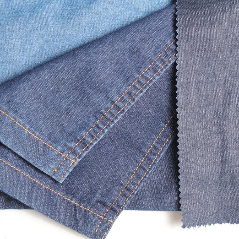 5 Ounce Cotton By Cotton Denim Fabric - Attributes: Washable