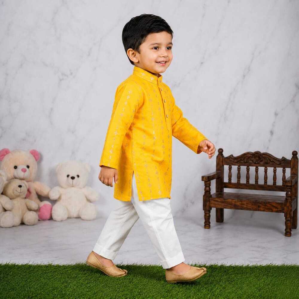 Designer Printed Kurta Pyjama for Boys