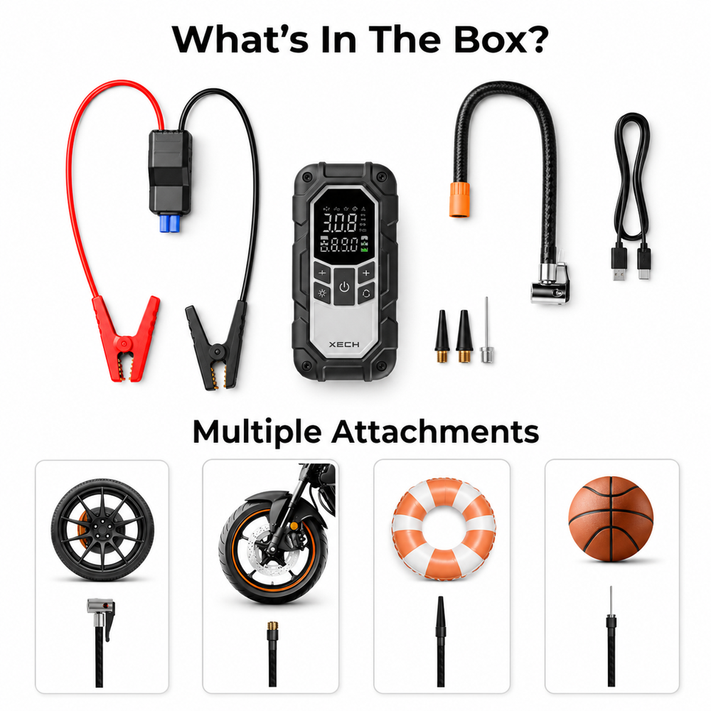 JUMP X high power jump starter with tyre inflator