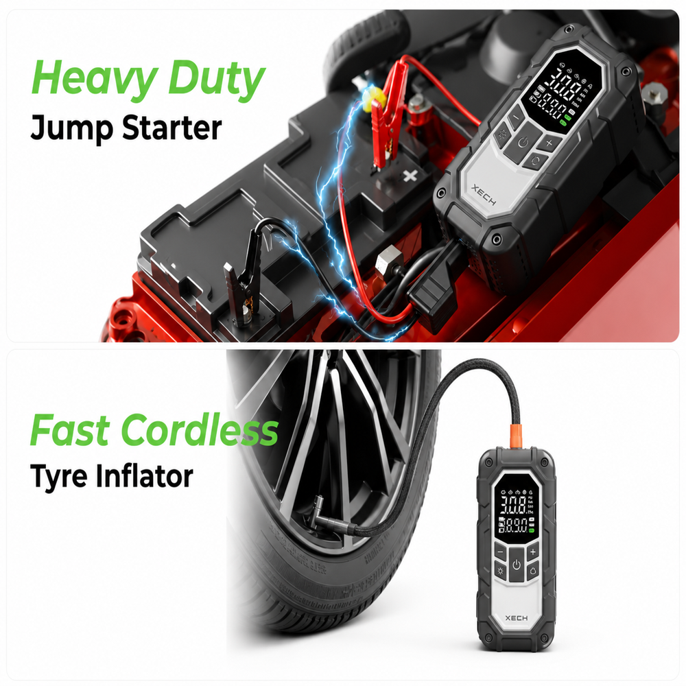 JUMP X high power jump starter with tyre inflator