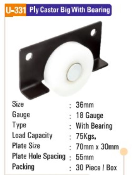 Ply Castor Wheel With Bearing