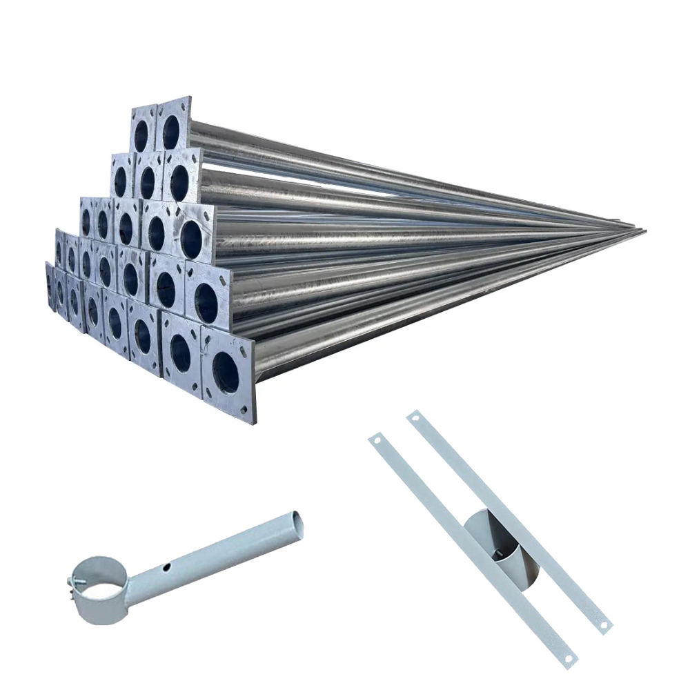 Galvanized Solar Street Light Pole