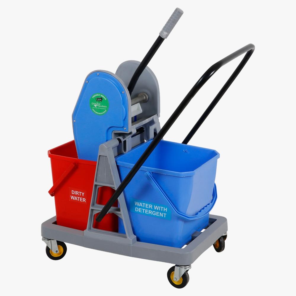 Double Bucket mop Trolley