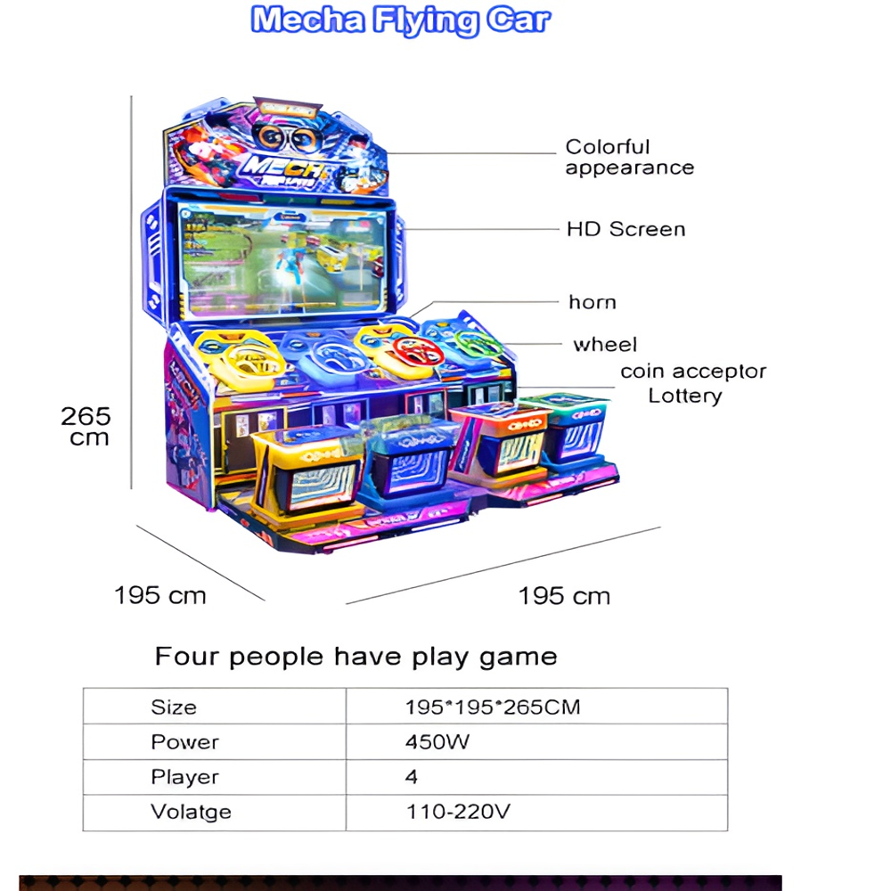 Mecha Flying Car Racing 4Pl