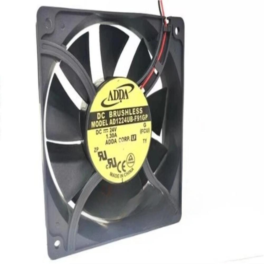 ADDA AD1224UB-F91GP 24V DC 1.30A 12025mm Ball Bearing Industrial Axial Cooling Fan