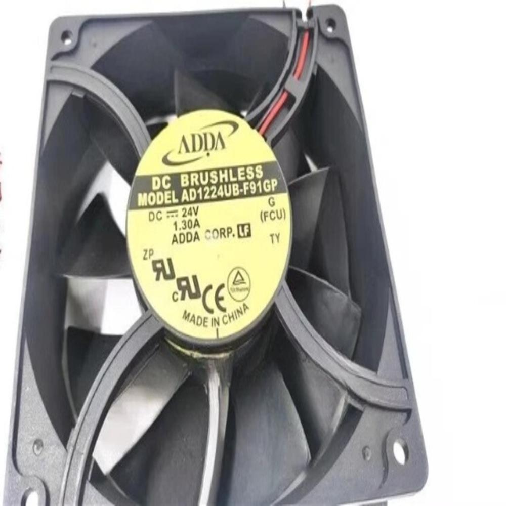 ADDA AD1224UB-F91GP 24V DC 1.30A 12025mm Ball Bearing Industrial Axial Cooling Fan