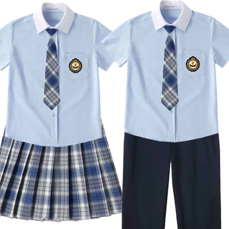Graduation Couple Outfit Short Sleeve Uniform