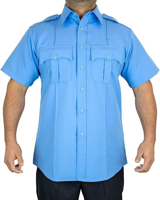 100 Percent Polyester Short Sleeve Uniform Shirt