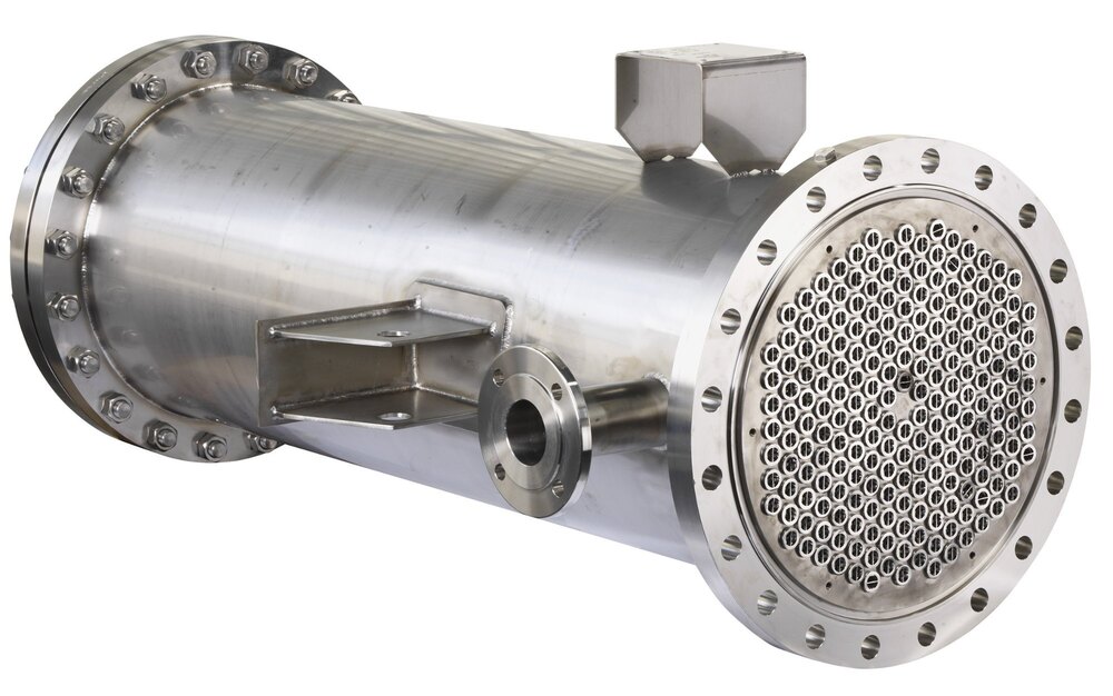 Shell And Coil Heat Exchanger - Color: Gray