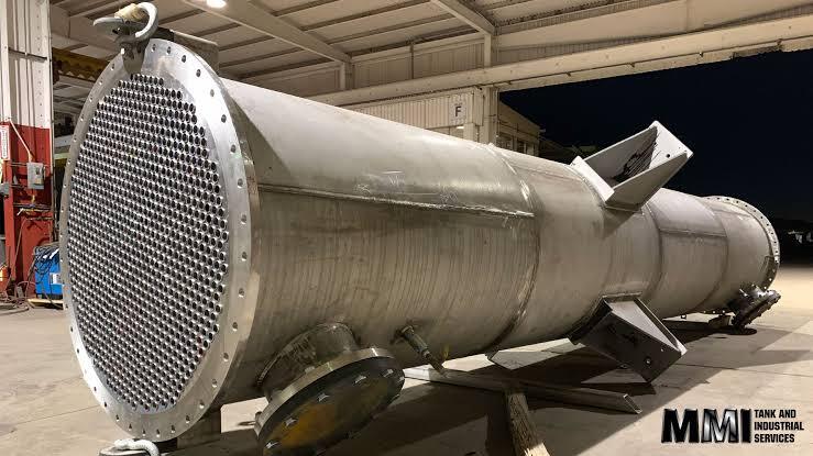 Shell And Coil Heat Exchanger - Color: Gray