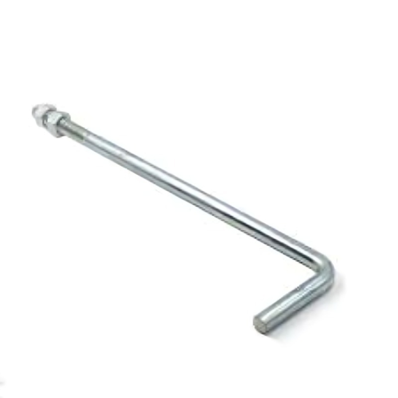 Ancor Foundational Bolt - Mild Steel | Customizable Sizes, Silver Powder-coated Finish, Corrosion-resistant For Outdoor Use