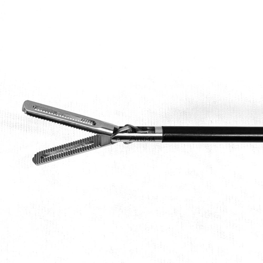 Bowel Grasping Forceps 5mm, 33cm with Ratchet Handle