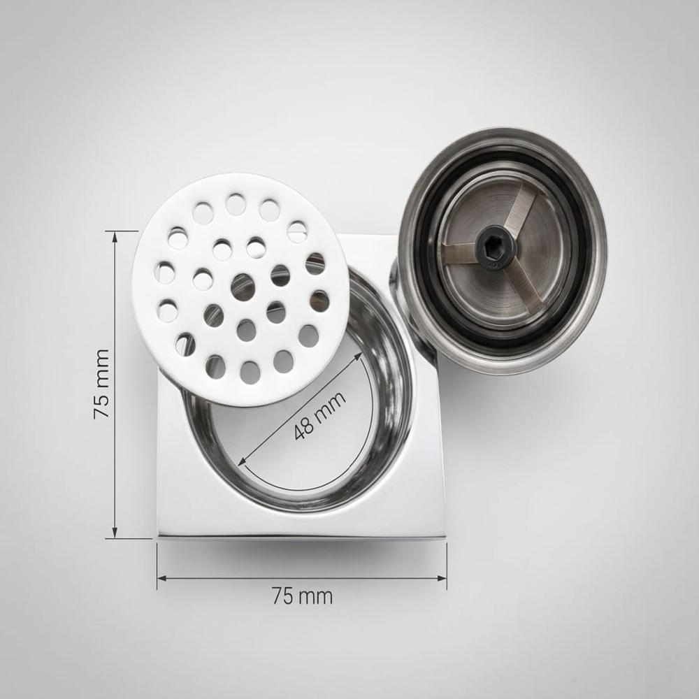 75x75mm Square Clean Line Jali Stainless Steel 304 Grade