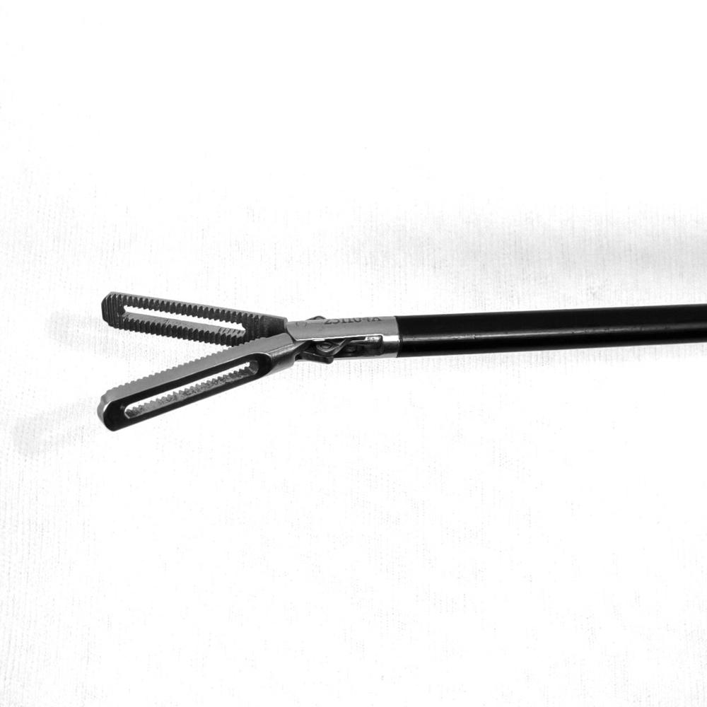 Bowel Grasping Forceps 5mm, 36cm with Ratchet Handle