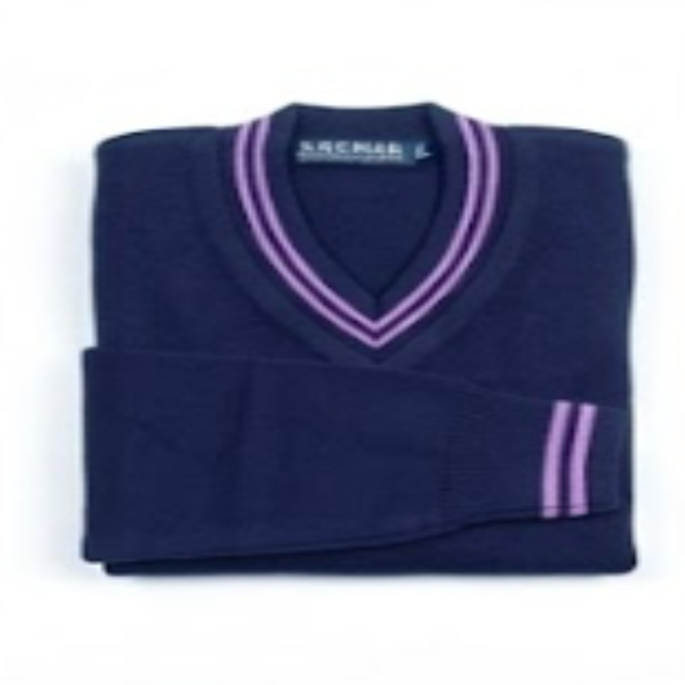 Woolen School Sweaters - Customized Sizes, Unisex V-neeck Long Sleeve For Middle School Students