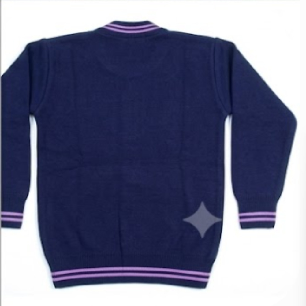 Woolen School Sweaters - Customized Sizes, Unisex V-neeck Long Sleeve For Middle School Students