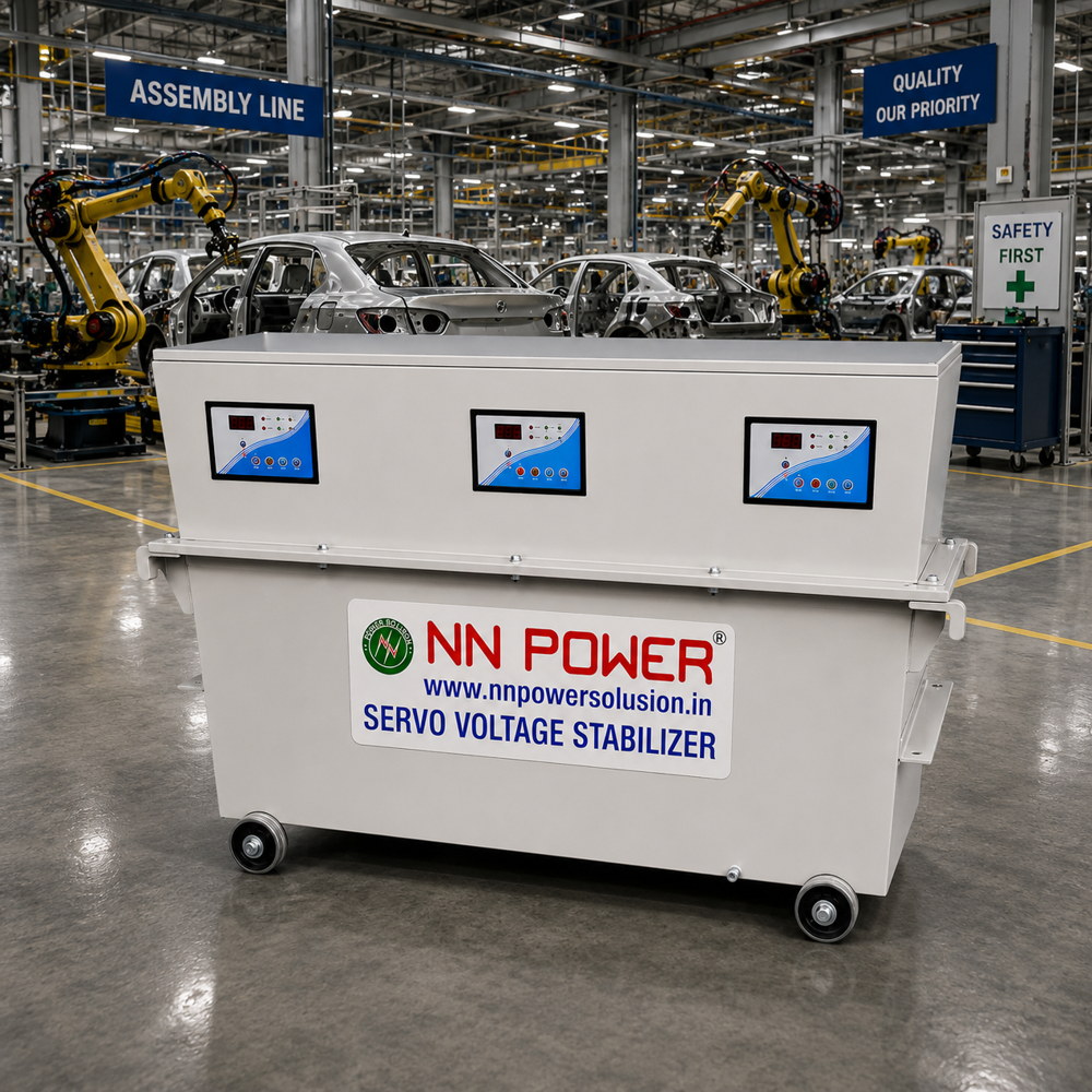 125KVA Servo Voltage Stabilizer, Oil Cooled