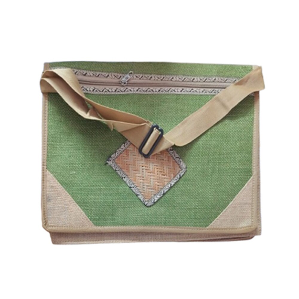 Designer Jute Side Laptop Bag