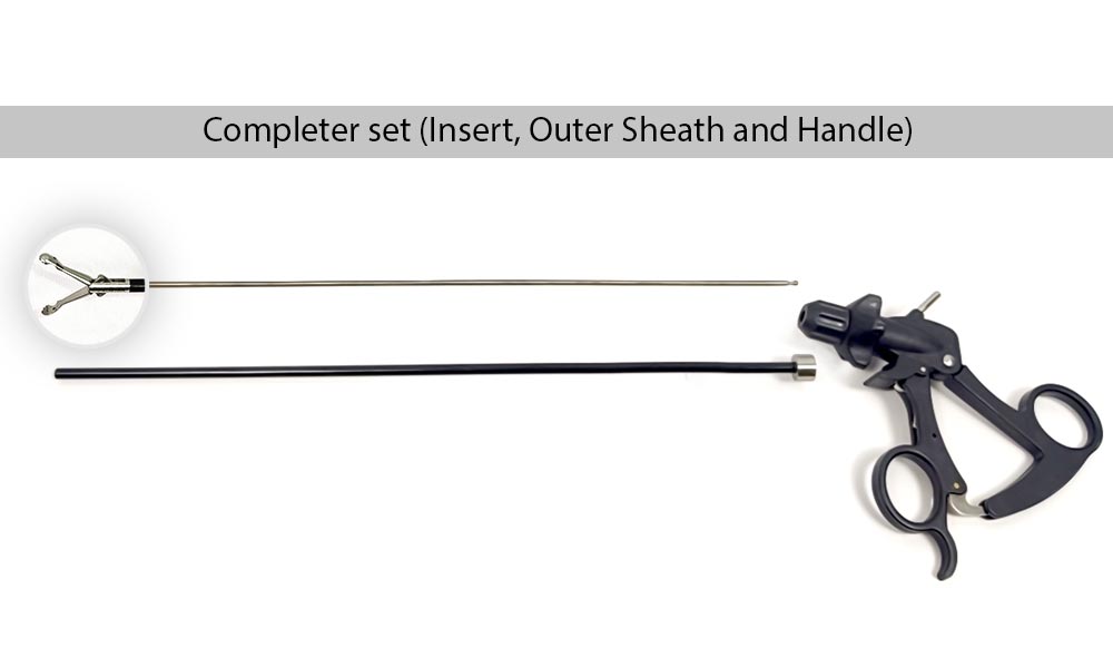 Babcock Grasping Forceps 5mm, 33cm with Ratchet Handle