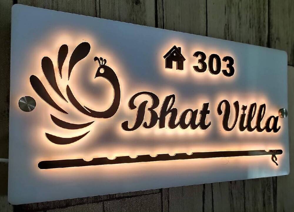 Glow LED Name Plate