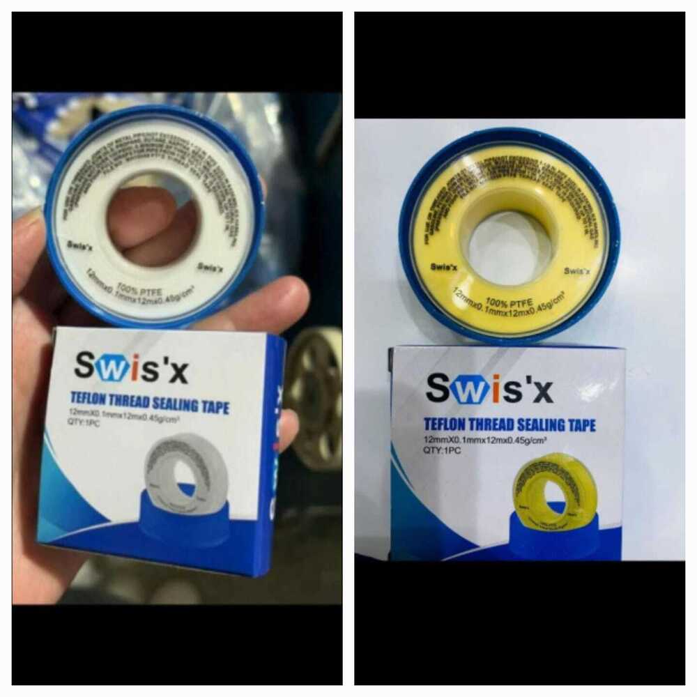 Ptfe Thread Sealing Tape - Color: White / Yellow