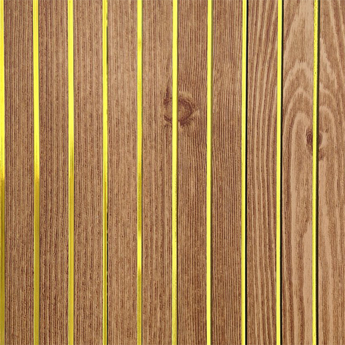 GL-403 Pvc Gold Line Fluted Panel