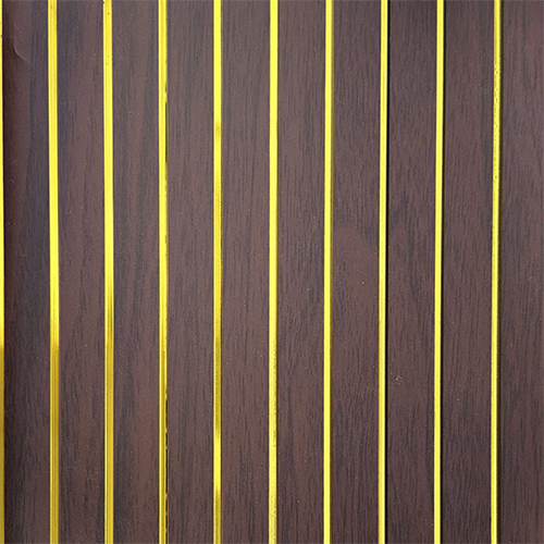 GL-421 Pvc Gold Line Fluted Panel