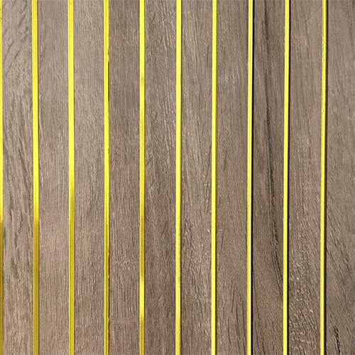 GL-434 Pvc Gold Line Fluted Panel