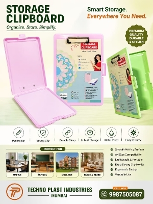 Storage clip board