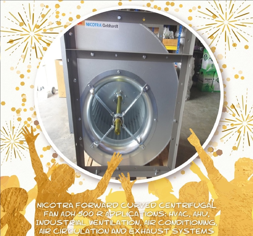 Nicotra Forward Curved Centrifugal Fan ADH 500 R | D.P. Engineers