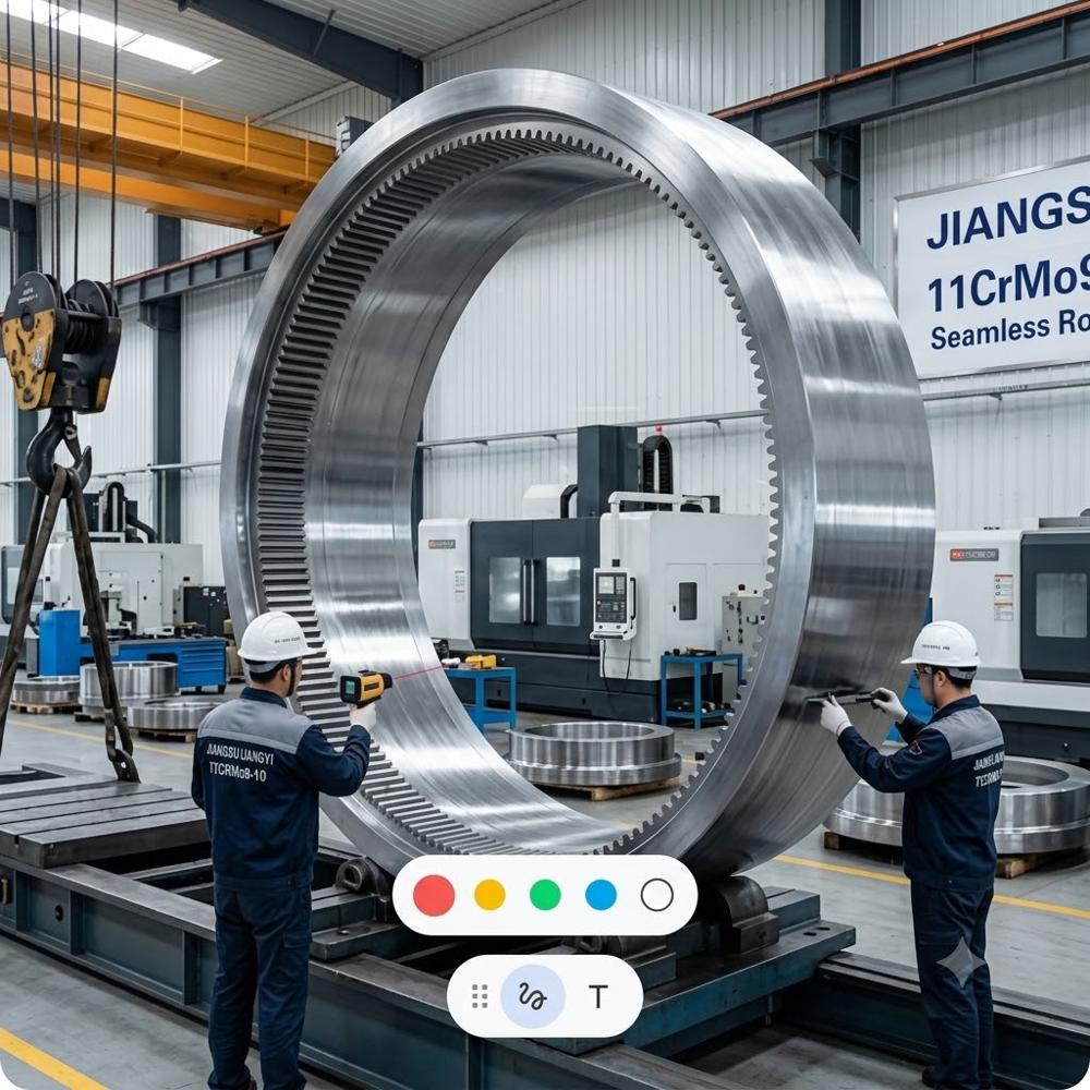 1.7383 11CrMo9 10 Forgings for Power, Refinery Oil Gas Valve Bodies Headers Tube Sheets Rolled Rings
