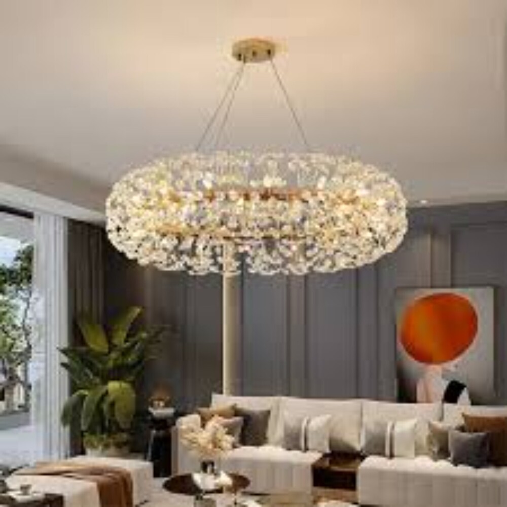 Led Crystal Chandeliers - Light Source: Fluorescent