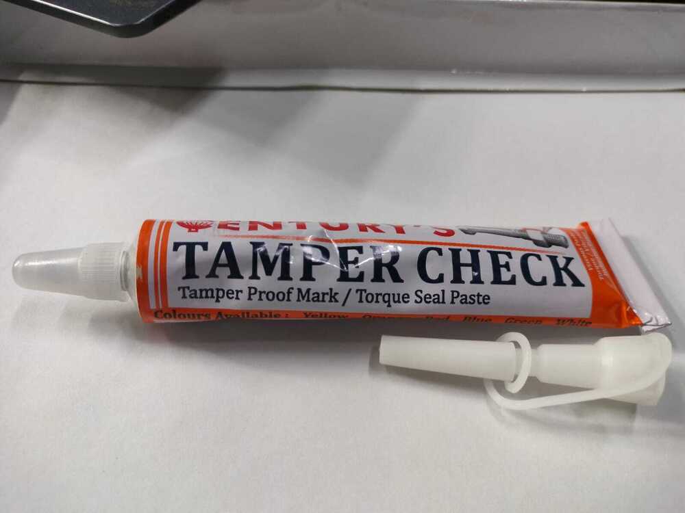 Century Tamper Check Paste - Color: Yellow
