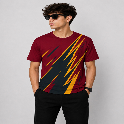 Mens Round Neck Half Sleeves T Shirts