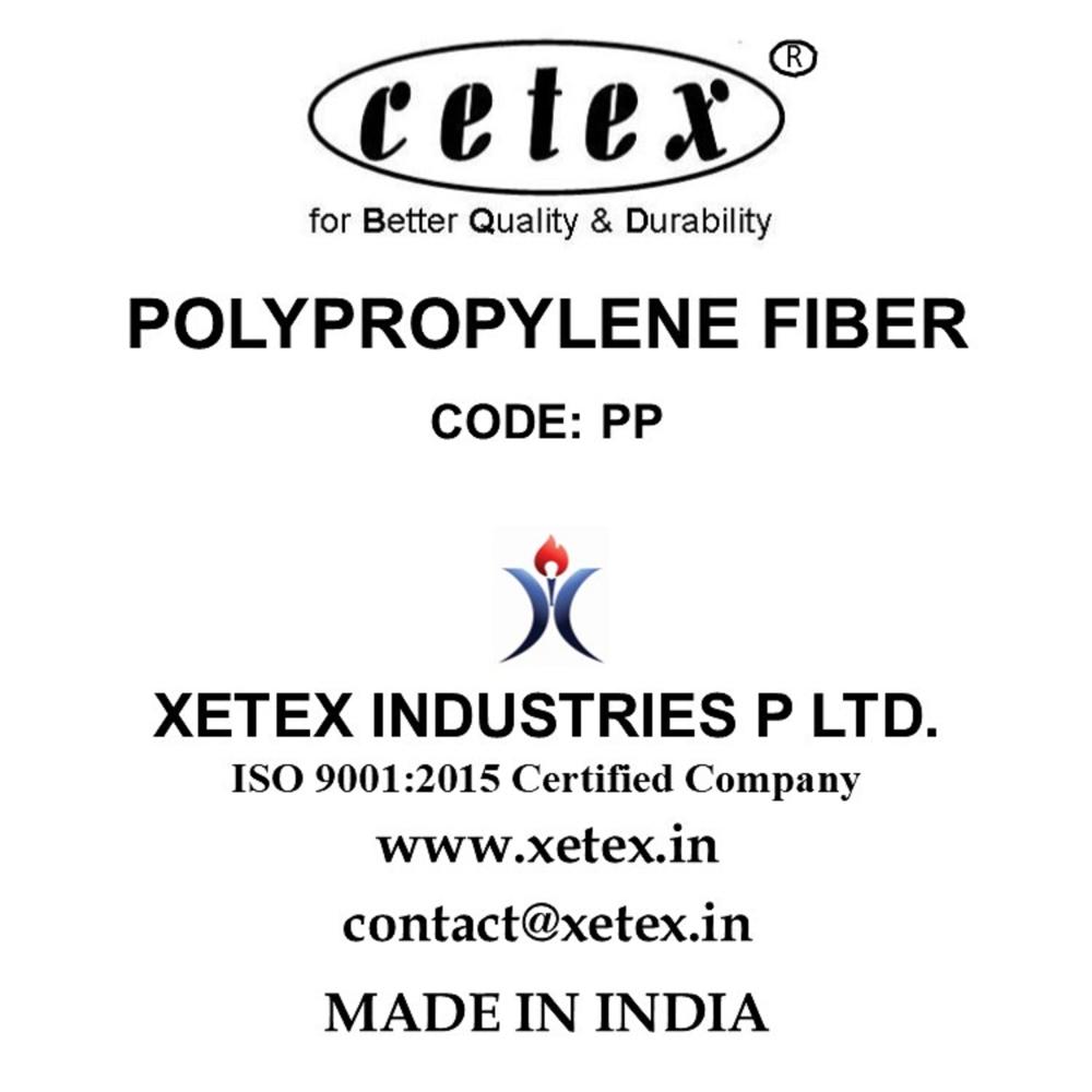 Polypropylene Fiber - Virgin Pp, Size Options 3mm To 50mm, Low Alkali Resistance | Hydrophobic, Non-corrosive, Enhanced Dispersion For Concrete Reinforcement