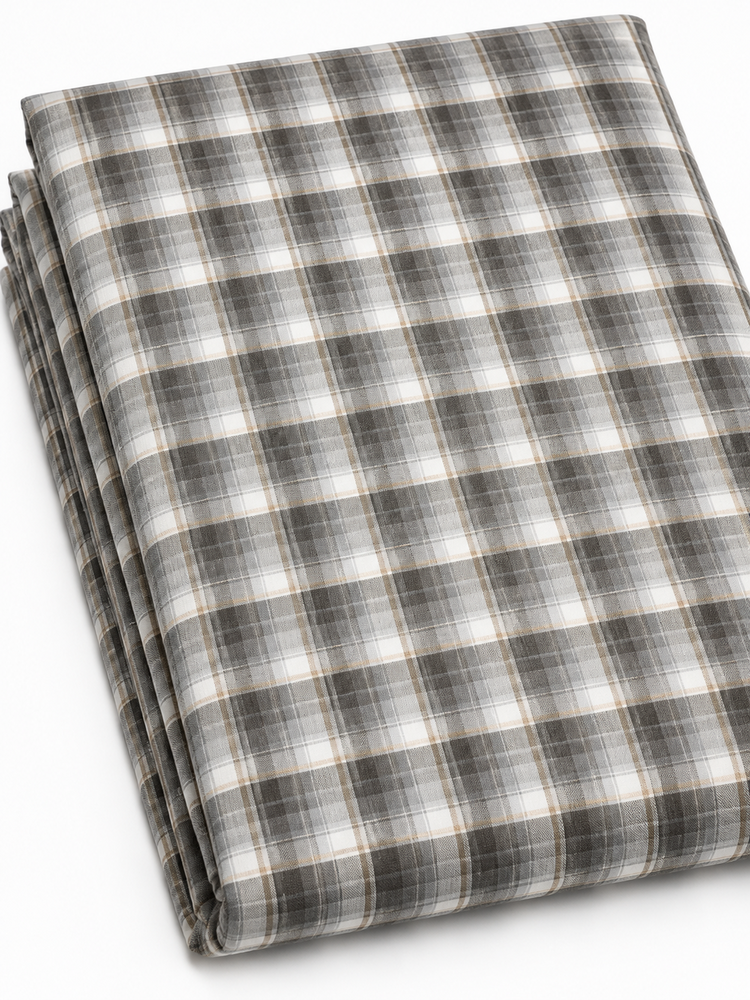 Cashmilon Wool Check Fabric
