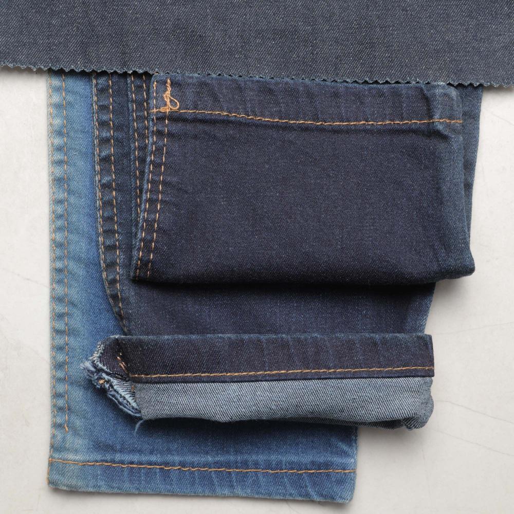 11 Ounce Cotton by Cotton Lycra Indigo Denim Fabric