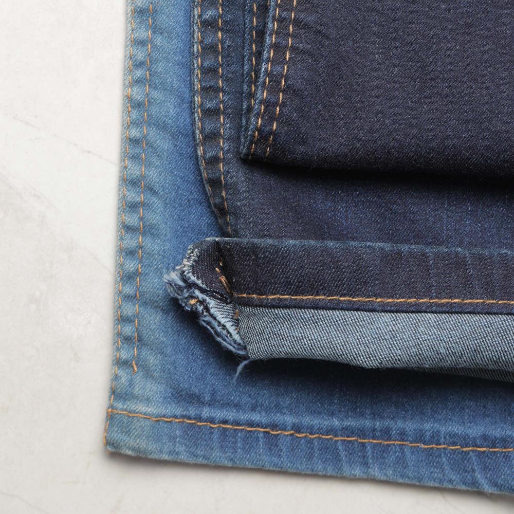 11 Ounce Cotton by Cotton Lycra Indigo Denim Fabric