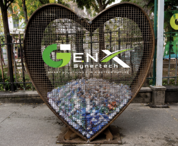 Heart Shaped Bottle Collection Bin - Capacity: Customizable (Animal Capacity)