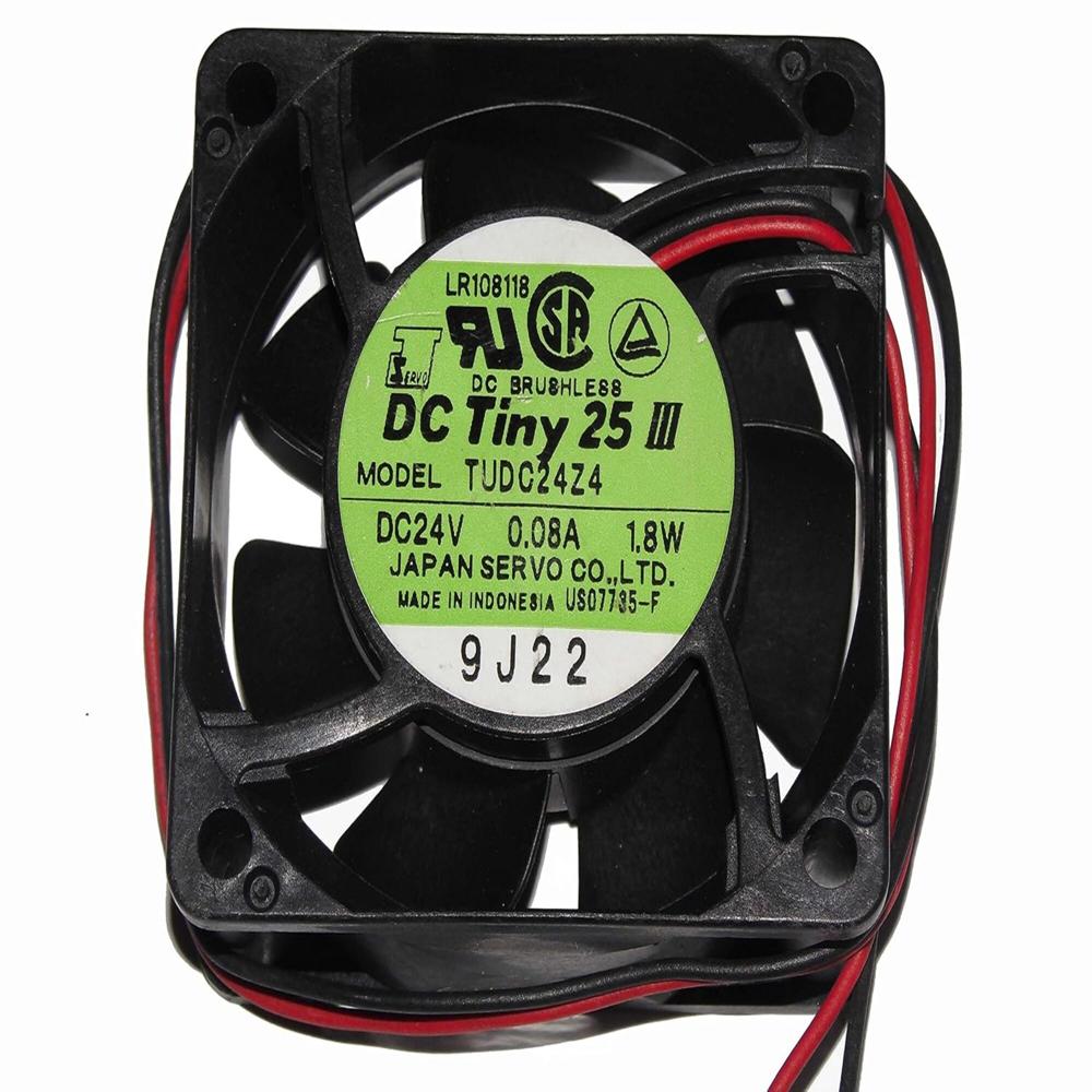 Dc Tiny Tudc24Z4 24V Dc 1.8W 0.08A 6025Mm Ball Bearing Industrial Axial Cooling Fan - Blade Material: Plastic