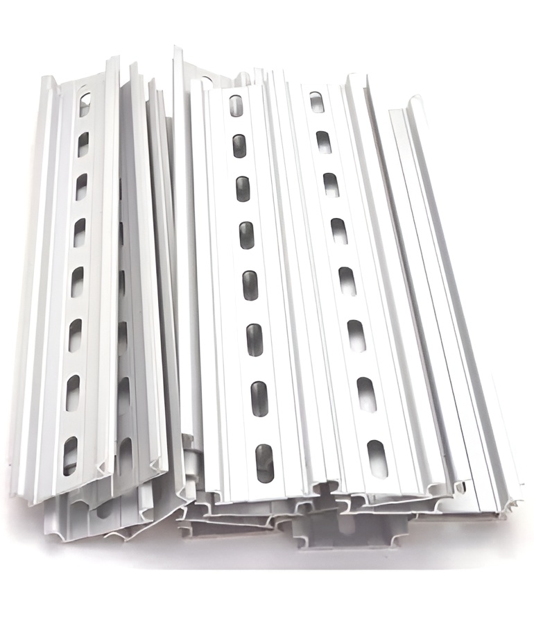 Din Mount Rail - Color: Silver Metallic