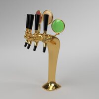 4 Way Golden Cobra Beer Tower