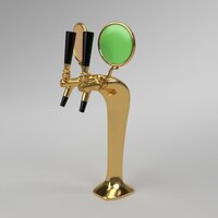 4 Way Golden Cobra Beer Tower