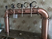 8 Way Golden U Shape Beer Tower