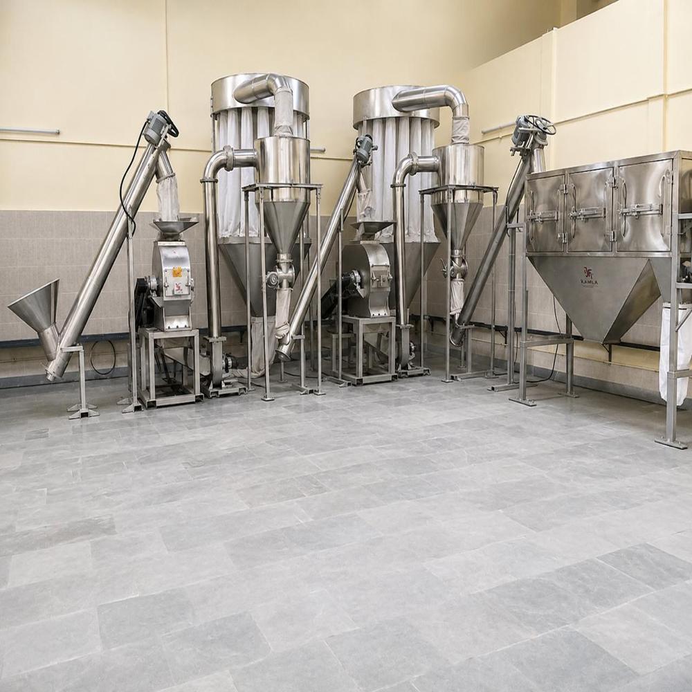 Two operation coriander plant with seiver in stainless steel