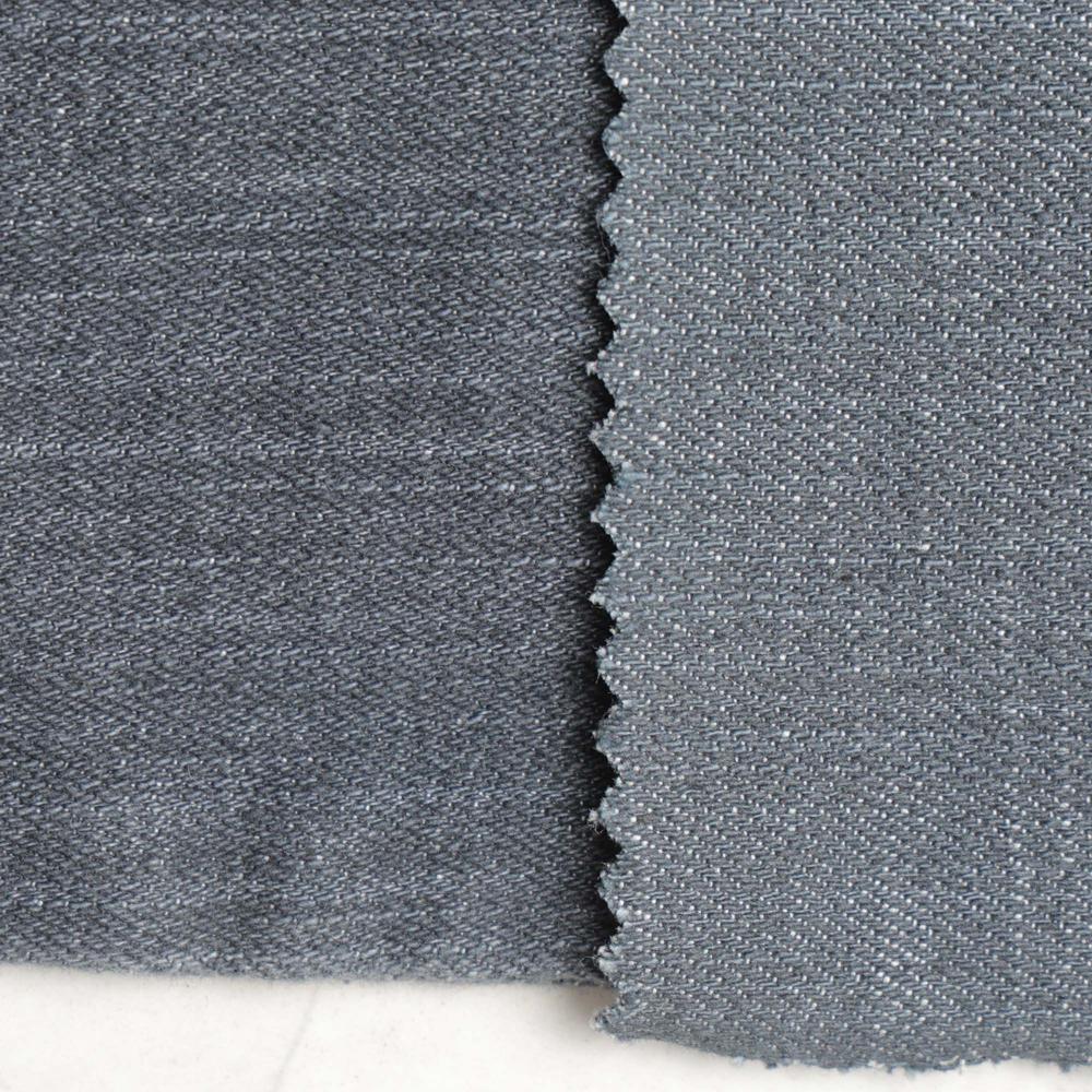11.5 Ounce cotton by cotton Grey Cross Slub Denim Fabric
